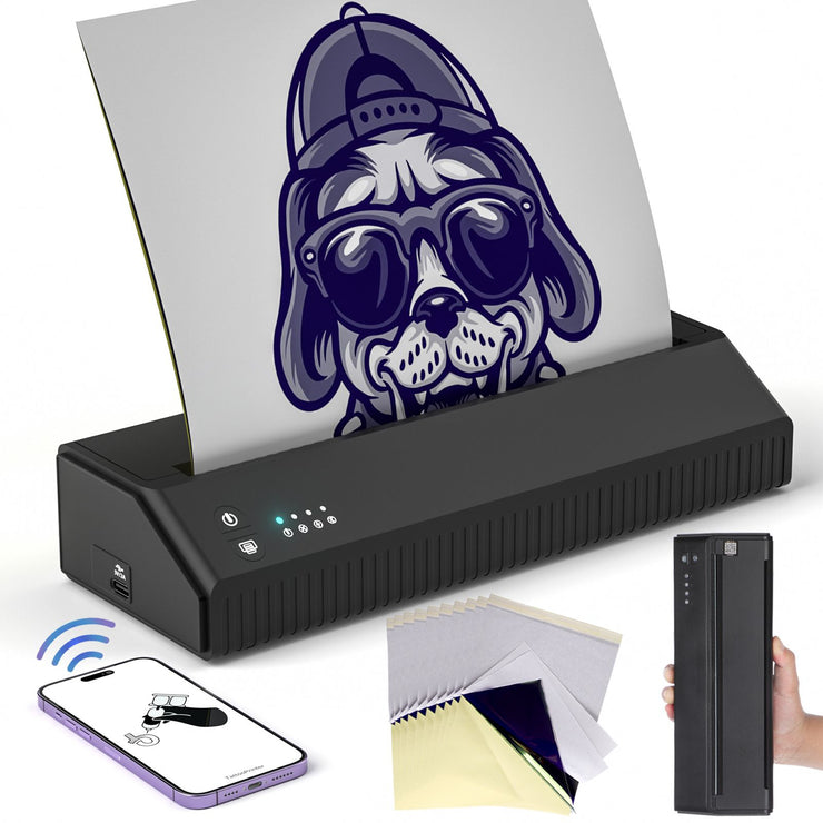 Wireless Bluetooth Tattoo Transfer Stencil Machine Tattoo Copier Printer Machine