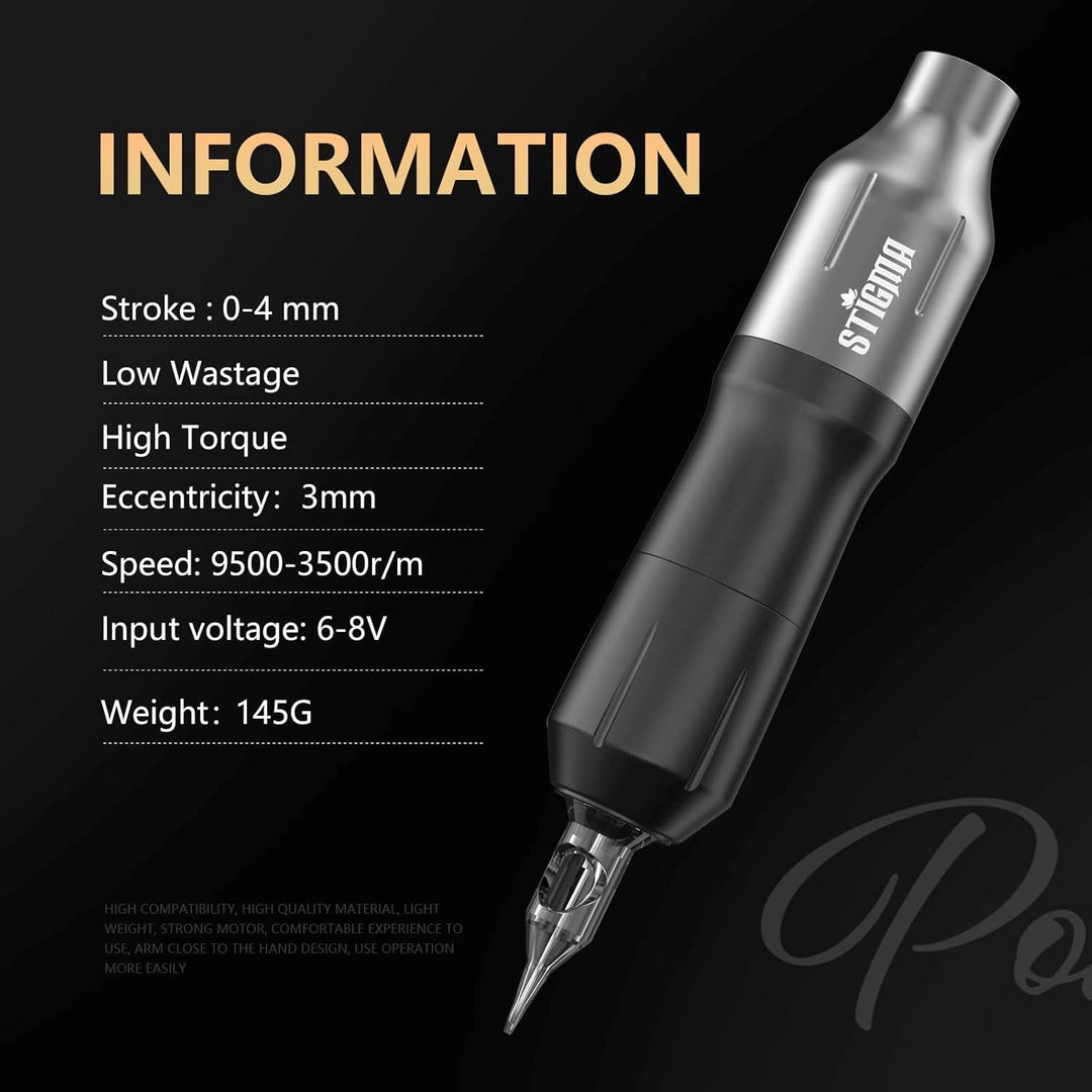 Stigma Wireless Tattoo Machine Kit With Needles&Battery – Stigma