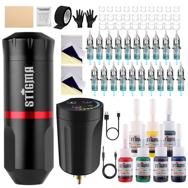 Stigma Beginner Wireless Tattoo Machine Kit Lynx – Stigma