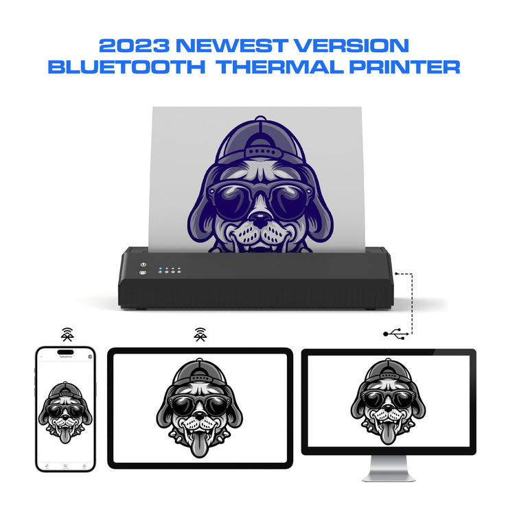 Wireless Bluetooth Tattoo Transfer Stencil Machine Tattoo Copier Printer Machine