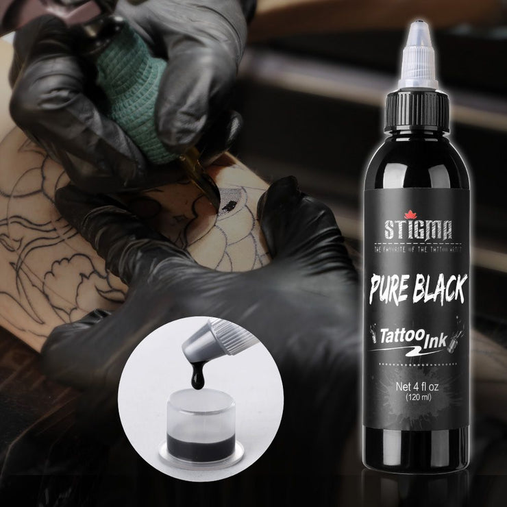 STIGMA Pure Black Tattoo Ink 4oz