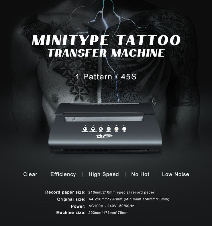 Wireless Thermal Tattoo Printer: Compact Stencil Maker for Line